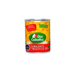 Duraznos Trocitos Dos Caballos E.Open 820 Gr - DOS CABALLOS - ALIMENTOS