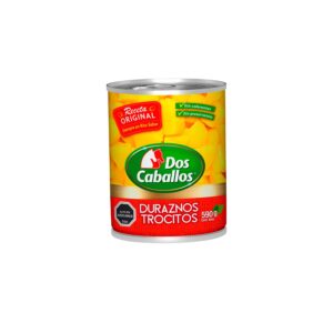 Duraznos Trocitos Dos Caballos E.Open 590 Gr - DOS CABALLOS - ALIMENTOS