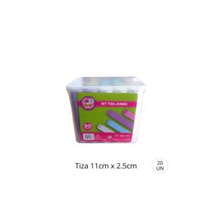 Tizas Jumbo Balde Cuadrado 20U