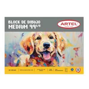 Block Papel Lustre 24 Hojas 12 Col 16X16 - ARTEL - ESCOLAR
